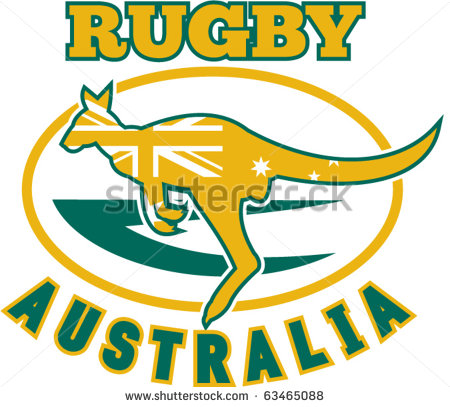 450x407 Vector Illustration Of A Kangaroo Or Wallaby Jumping Side View