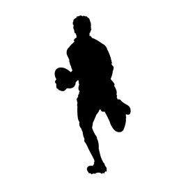 270x270 Rugby Player Silhouette 01 Stencil Free Stencil Gallery