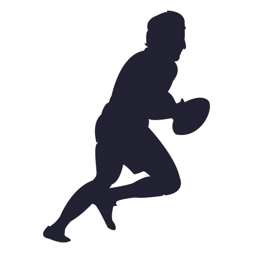 512x512 Rugby Player Silhouette 6