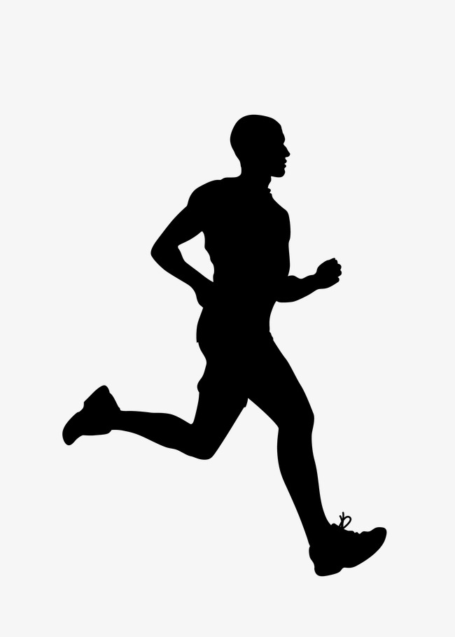 650x910 People Running, Silhouette Figures, Vector Silhouettes Png