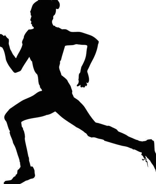 Runner Girl Silhouette at GetDrawings | Free download