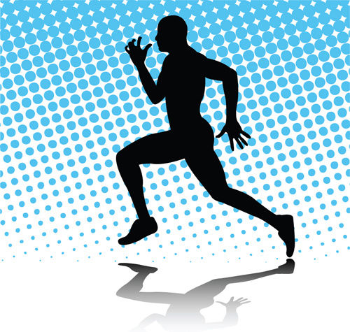 500x475 Woman Running Silhouette Free Vector Download (7,656 Free Vector