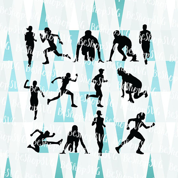 570x570 Runner Silhouette Svg, Running Women Svg, Running Men Svg
