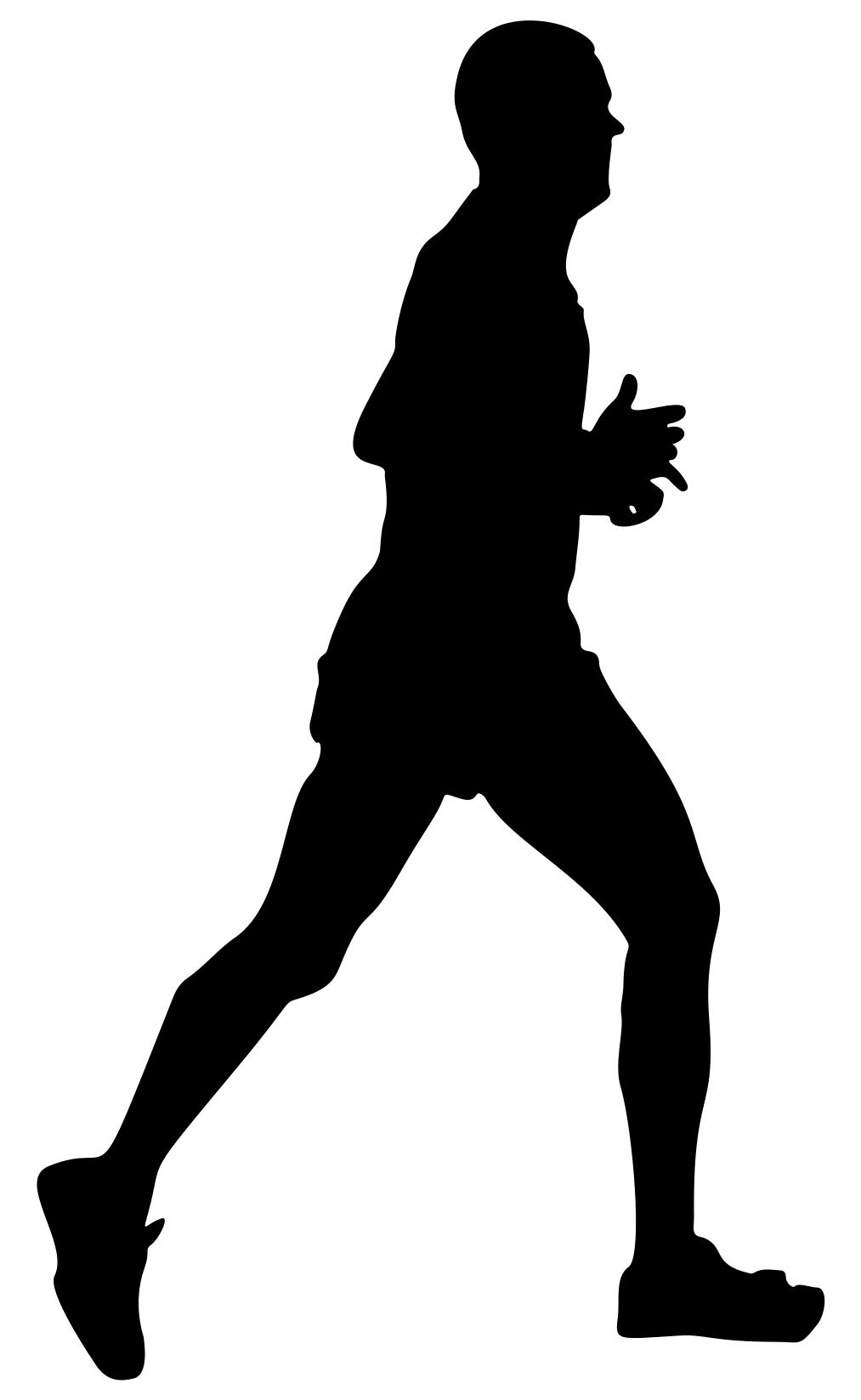 1013x1647 Male Runner Silhouette Clipart