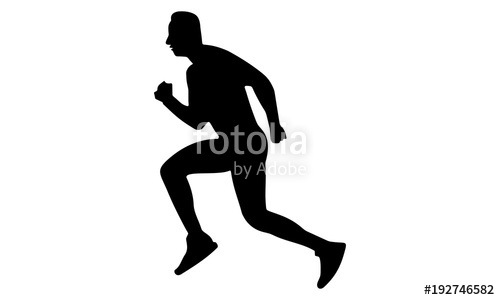 500x300 Image Of The Runner Silhouette Stock Image And Royalty Free