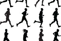 200x135 Best Hd Runner Silhouette Vector Image