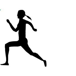 300x300 Runner Girl Silhouette Clipart, Cliparts Of Runner Girl Silhouette
