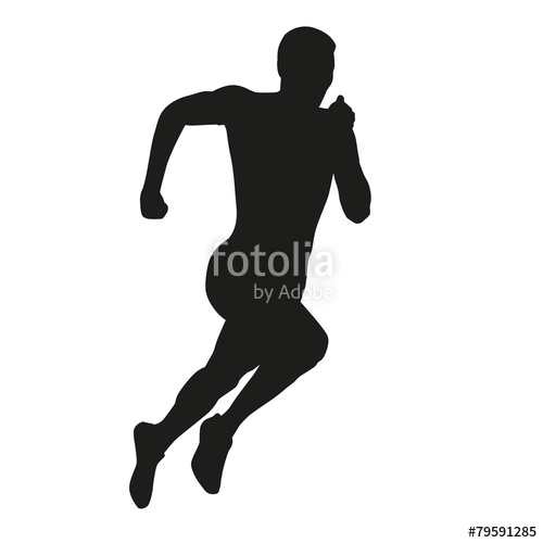500x500 Vector Runner Silhouette Stock Image And Royalty Free Vector