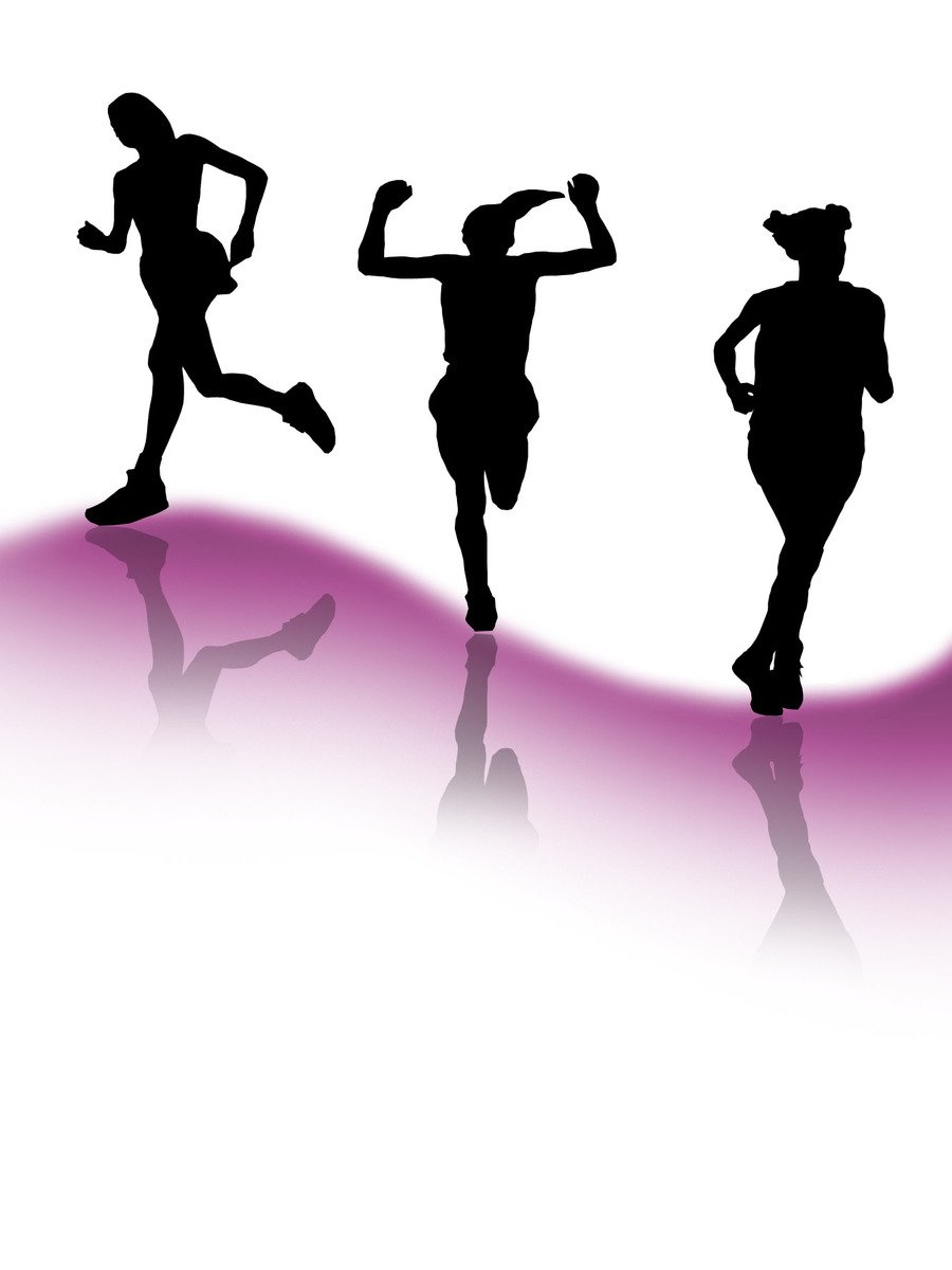 900x1200 Free Runners Silhouette