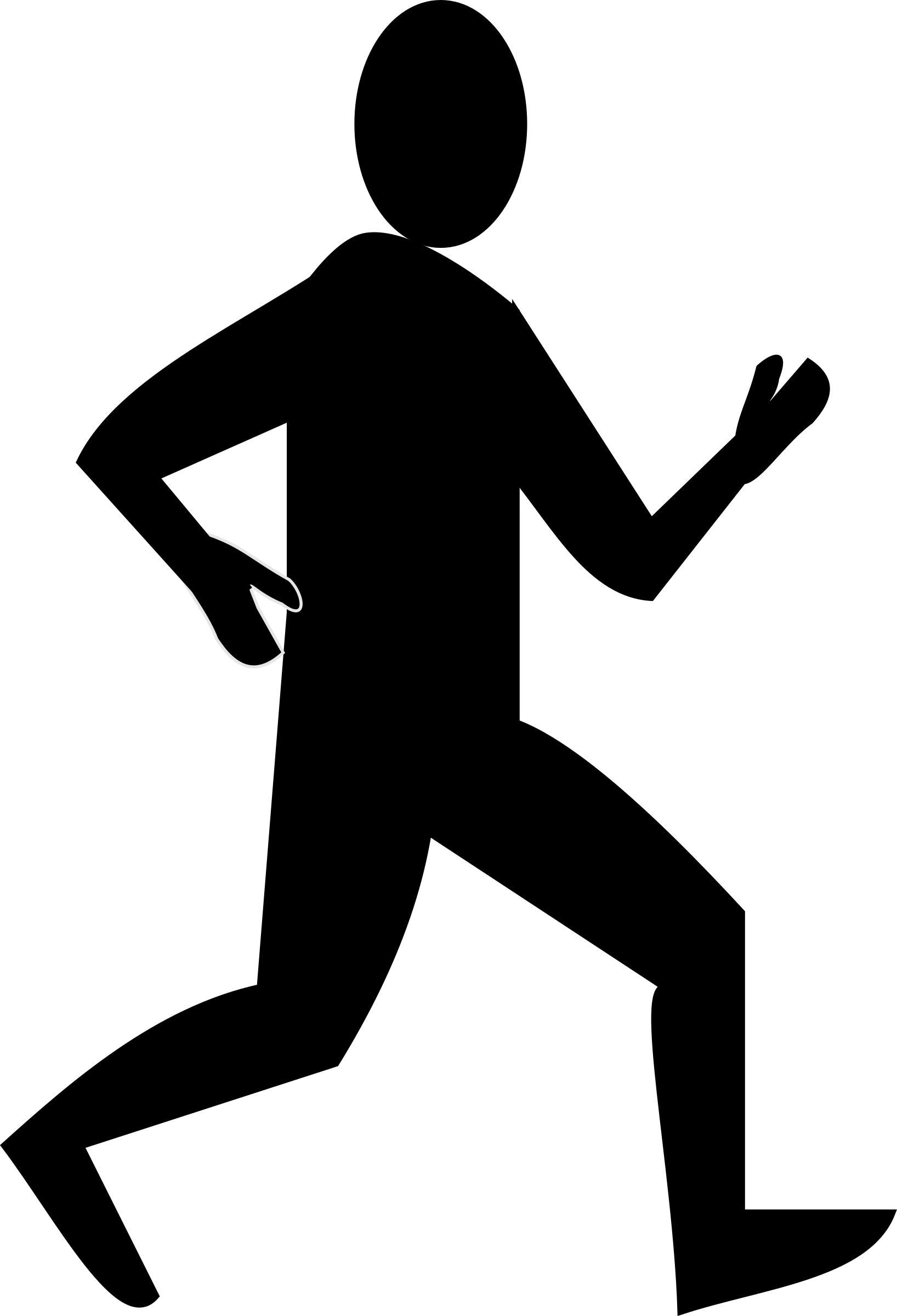 1636x2400 Male Runner Silhouette Icons Png
