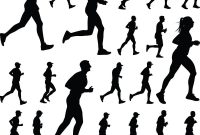 200x135 Best Hd Runner Silhouette Vector Image