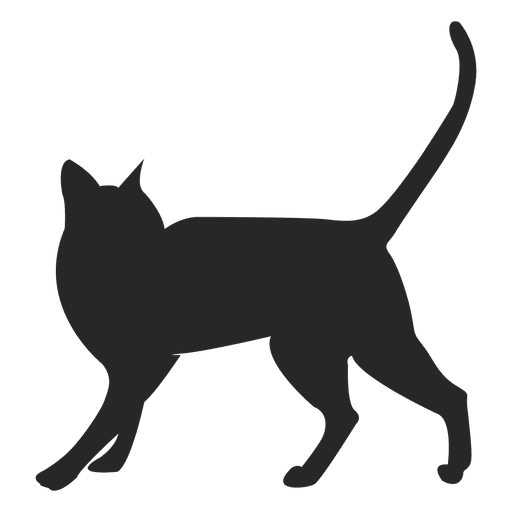 Running Cat Silhouette at GetDrawings | Free download