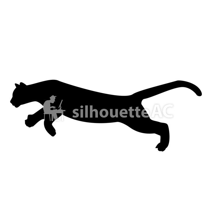 750x750 Free Silhouettes Run, Leopard, Icon