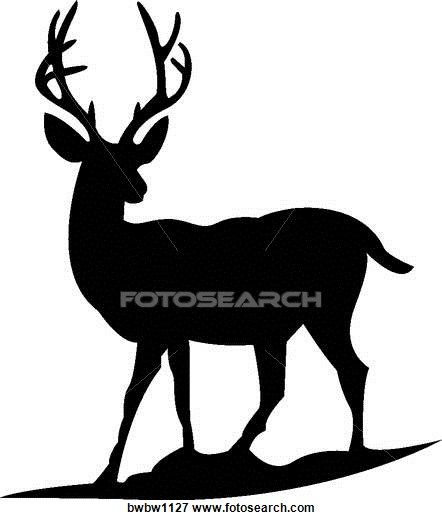 442x520 Mule Deer Clip Art