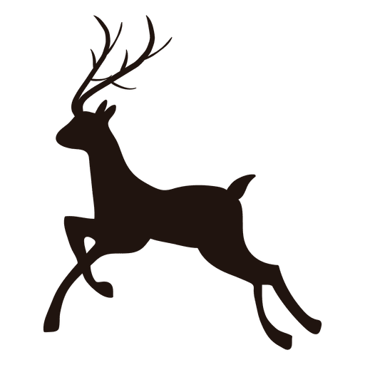 512x512 Reindeer Silhouette Running 16