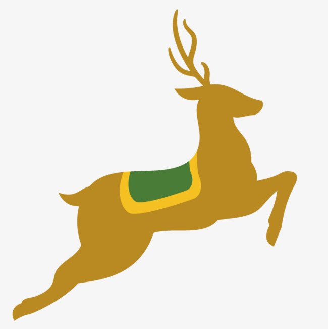 650x651 Running Deer Vector Art, Animal, Hand Painted, Jump Png And Vector