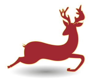 300x274 Running Reindeer Royalty Free Photos And Vectors