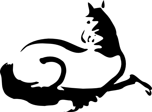 600x442 Running Horse Silhouette Clip Art