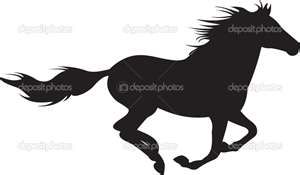 300x175 Image Search Results For Running Horses Silhouette Paint This