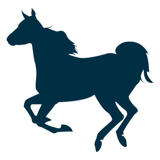 512x512 Running Horse Silhouette