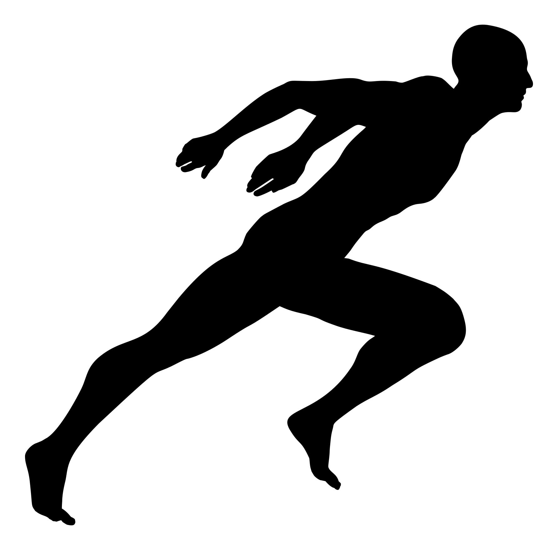 Running Man Silhouette Clip Art Free at GetDrawings | Free download