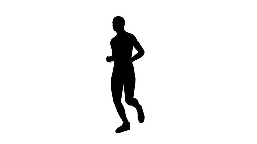 852x480 Silhouette Of Man Running Stock Footage Video 3005071 Shutterstock