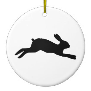 307x307 Running Rabbit Holiday Decorations Amp Christmas Zazzle