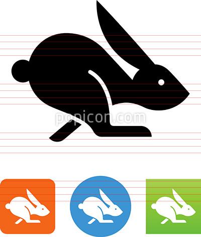 400x472 Running Rabbit Icon