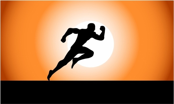 600x358 Girl Running Silhouette Free Vector Download (8,400 Free Vector