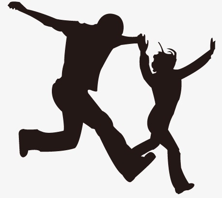 458x410 Silhouette Couple Running, Sketch, Romantic, Sunset Png And Vector