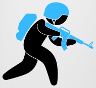 190x175 A Soldier Running With His Assault Rifle By Funny Slogan T Shirts