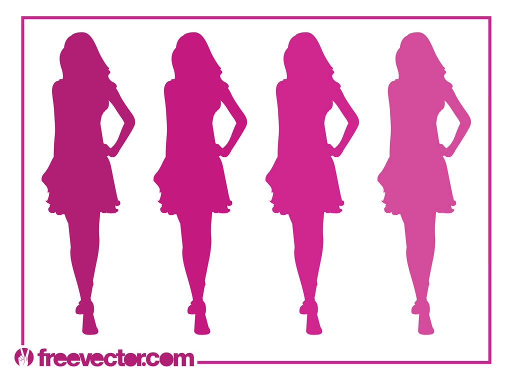 1024x765 Runway Girls Silhouettes Vector Art Amp Graphics