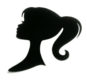 353x329 Girl Silhouette Birthday Party Decoration Backdrop Glam