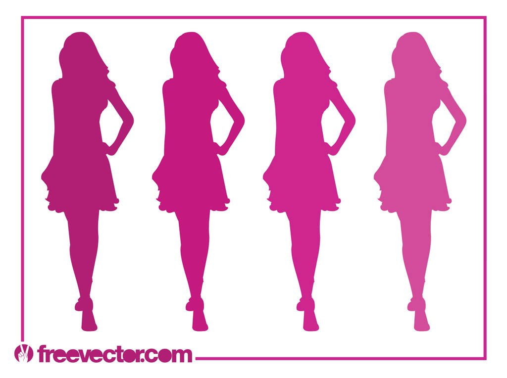 1024x765 Runway Girls Silhouettes Vector Art Amp Graphics