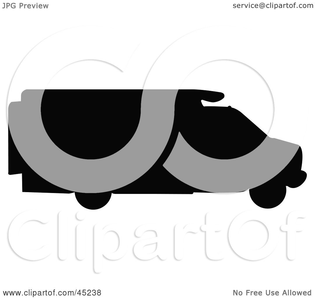 1080x1024 Royalty Free (Rf) Clipart Illustration Of A Profiled Black Rv