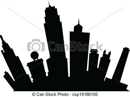 450x337 Cartoon Kansas City. Cartoon Skyline Silhouette Of The City