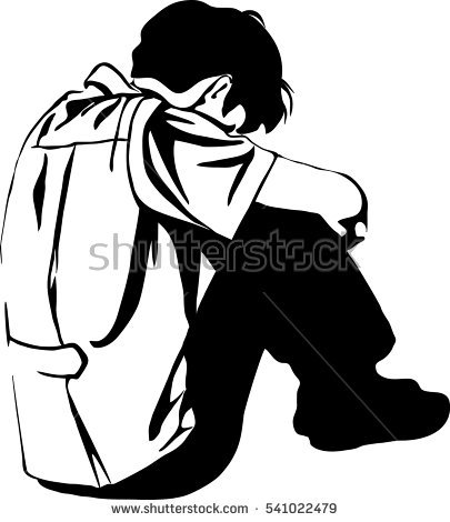 405x470 Sad Man Clipart Black And White Silhouette