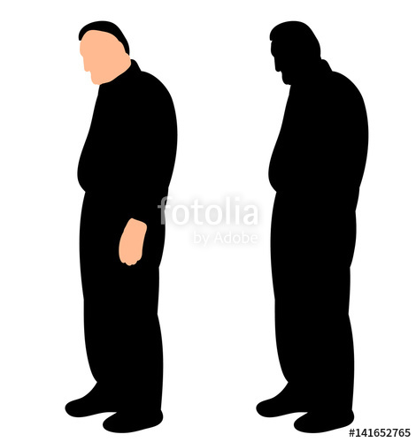 470x500 Silhouette Of A Sad Man Stock Image And Royalty Free Vector Files