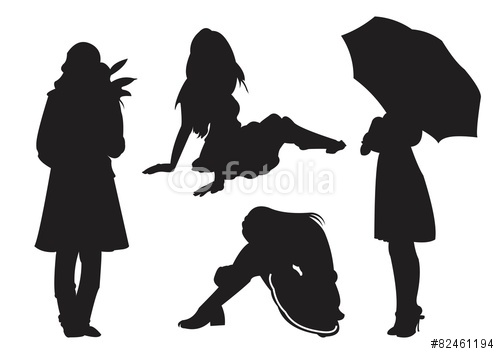 500x354 Sad Little Girl Silhouette