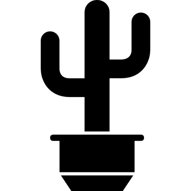 626x626 Yard Pot With Saguaro Cactus Icons Free Download