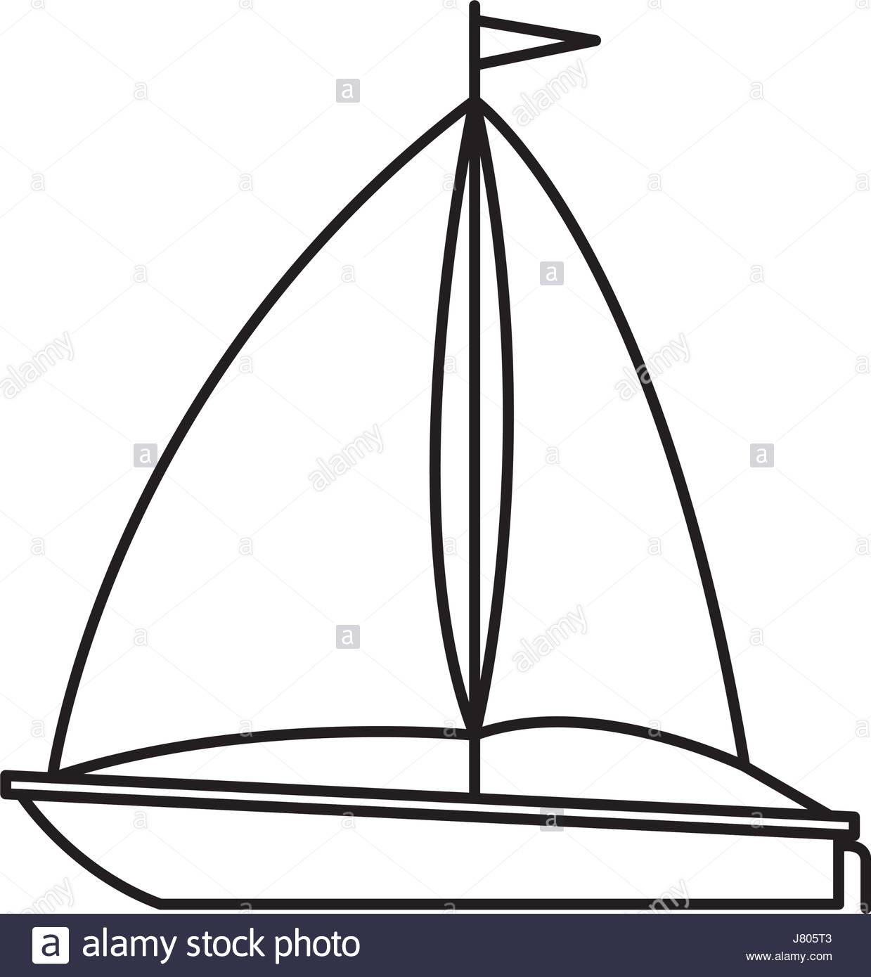 1239x1390 Black Silhouette Of Sailboat Icon Stock Vector Art Amp Illustration