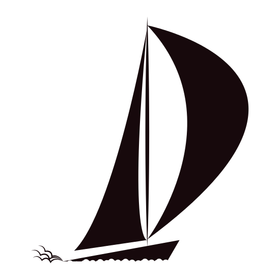 550x550 Isolated Sailboat Silhouette