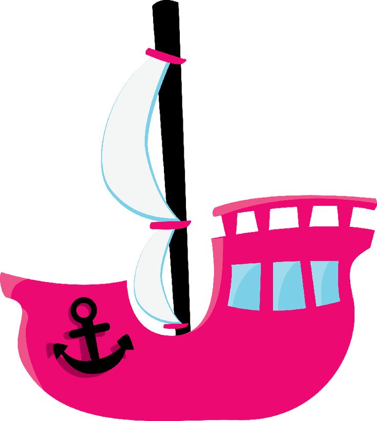 736x822 Pink Boat Clipart