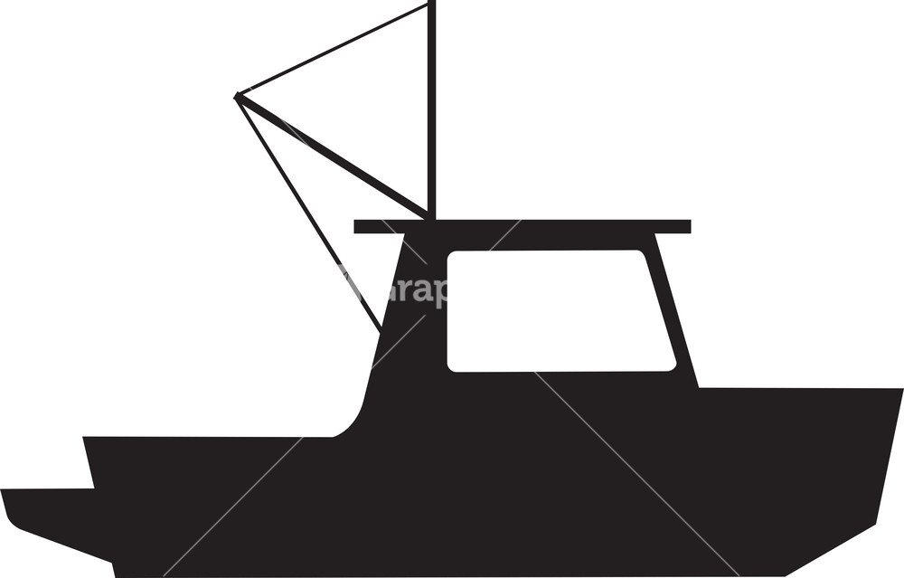 1000x639 Sport Fishing Boat Silhouette