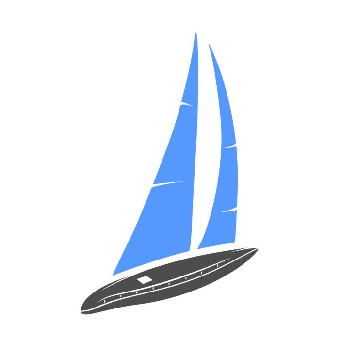 736x736 Sailboat Silhouette Vector Free Coloring Pages