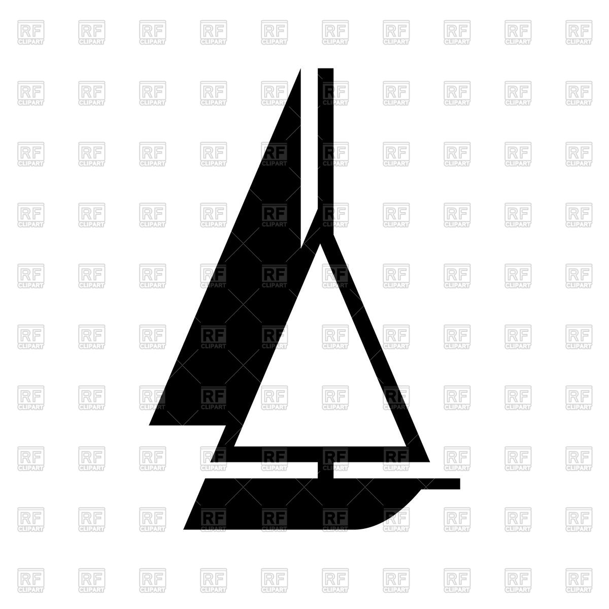 Sailboat Silhouette Vector at GetDrawings | Free download