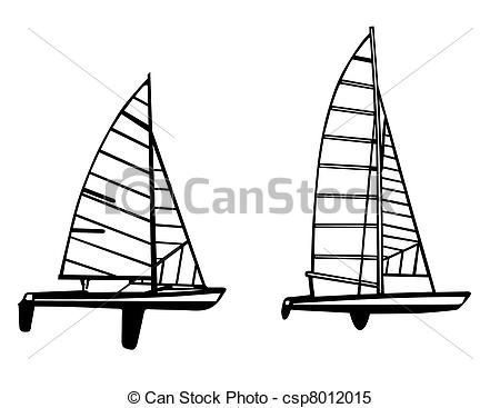 450x367 Sailfish Silhouette On White Background Stock Illustrations