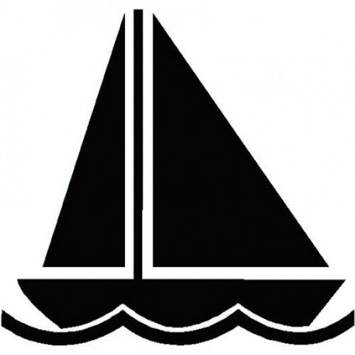 500x500 Sailboat Silhouette Sailboatlarge 500x500.jpg Wall Art
