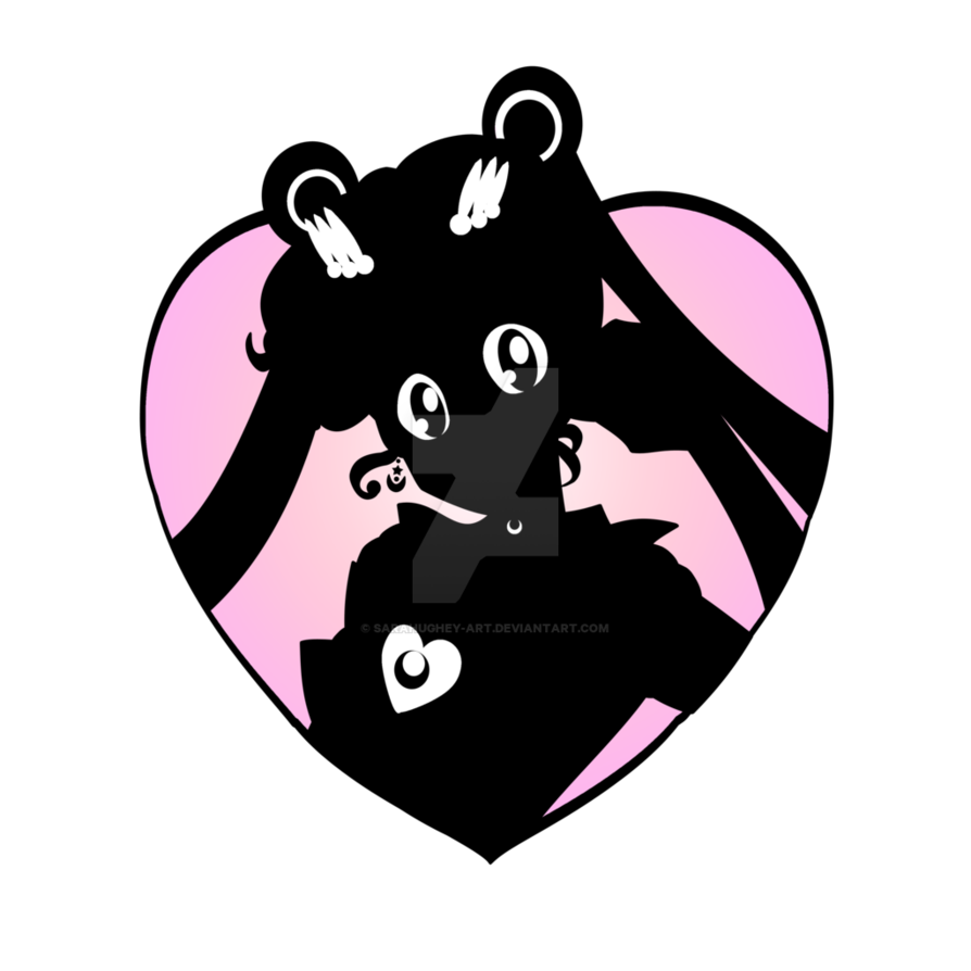 894x894 Sailor Moon Heart Silhouette By Sarahughey Art
