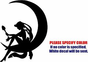 300x210 Sailor Moon Sitting On The Moon Decal Sticker Vinyl Car Window